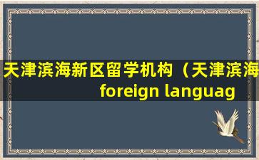 天津滨海新区留学机构（天津滨海foreign language school）